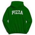 thumbnail image 1 of Pizza Graphic Irish Green Men's Cotton Pullover Hoodie, 1 of 1