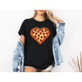 thumbnail image 1 of Vinyta Pizza Heart Valentine’s Day Shirt, Heart-Shaped Pizza Sweatshirt, Fun Hoodie Gift for Pizza Lovers, 1 of 5