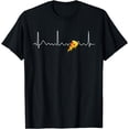 thumbnail image 1 of Pizza Heartbeat Tee Funny Gifts For Pizza Lovers T-Shirt, 1 of 4