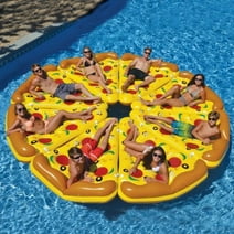 Pizza Inflatable Swimming Pool Floating Lounge, Adult Water Floating Bed Thickened Lounge Chair, Unisex