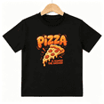 thumbnail image 1 of Pizza Is Always Answer Boys Graphic Tee, Cute Food Cheese Lovers 100% Cotton Kids Short Sleeve T-Shirt, 1 of 5