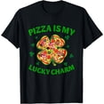 thumbnail image 1 of Pizza Is My Lucky Charm St Patrick's Day Pizza Lover Kids T-Shirt, 1 of 3