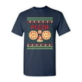 thumbnail image 1 of Pizza Joy Love Pepperoni Ugly Christmas Funny DT Adult T-Shirt Tee, 1 of 2