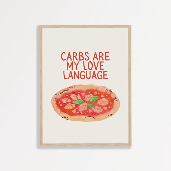Pizza Kitchen Wall Art Retro Decor Poster