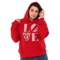 thumbnail image 1 of Pizza Lovers Italian Foodie Love Hoodie Sweatshirt Women Brisco Brands M, 1 of 6