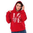 thumbnail image 1 of Pizza Lovers Italian Foodie Love Hoodie Sweatshirt Women Brisco Brands X, 1 of 6