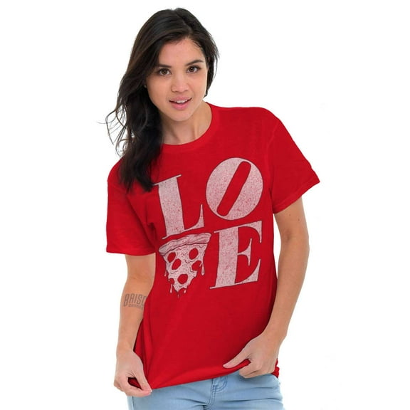 Pizza Lovers Italian Foodie Love Women's Graphic T Shirt Tees Brisco Brands M