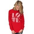 thumbnail image 1 of Pizza Lovers Italian Foodie Love Women's Long Sleeve T Shirt Brisco Brands M, 1 of 6