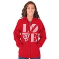 thumbnail image 1 of Pizza Lovers Italian Foodie Love Zip Hoodie Sweatshirt Women Brisco Brands M, 1 of 6