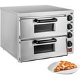 thumbnail image 1 of Pizza Machine Electric Convection Oven Snack Commercial Double-Decker Stainless Steel 3KW, 1 of 12