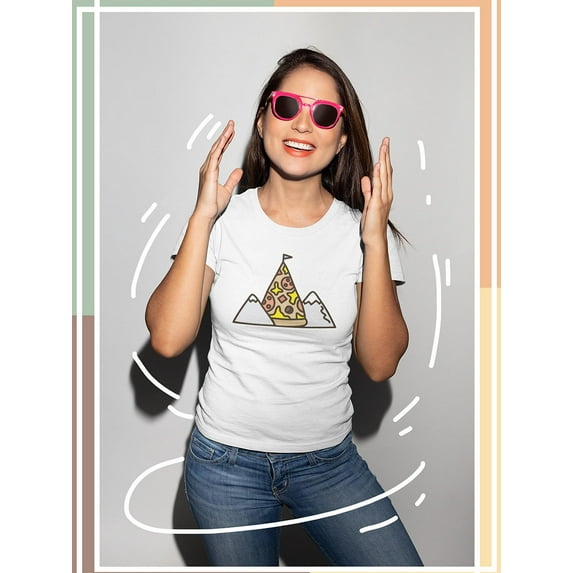 Pizza Mountain T-Shirt Women -Image by Shutterstock, Female XX-Large