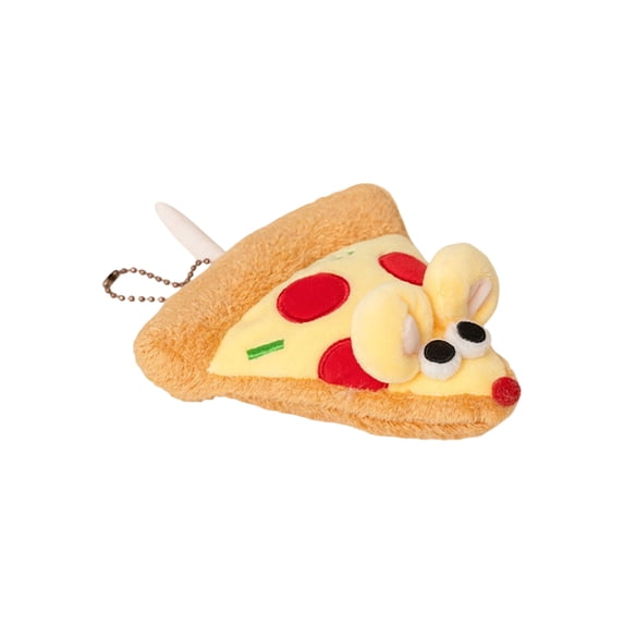 Pizza Mouse Plush Toy, Cartoon Cute Mini Stuffed Mouse, 1 Piece Soft Plush Decor, Cute Backpack Keychain Pendant for Kids Birthday Gift Collectors Home Decor