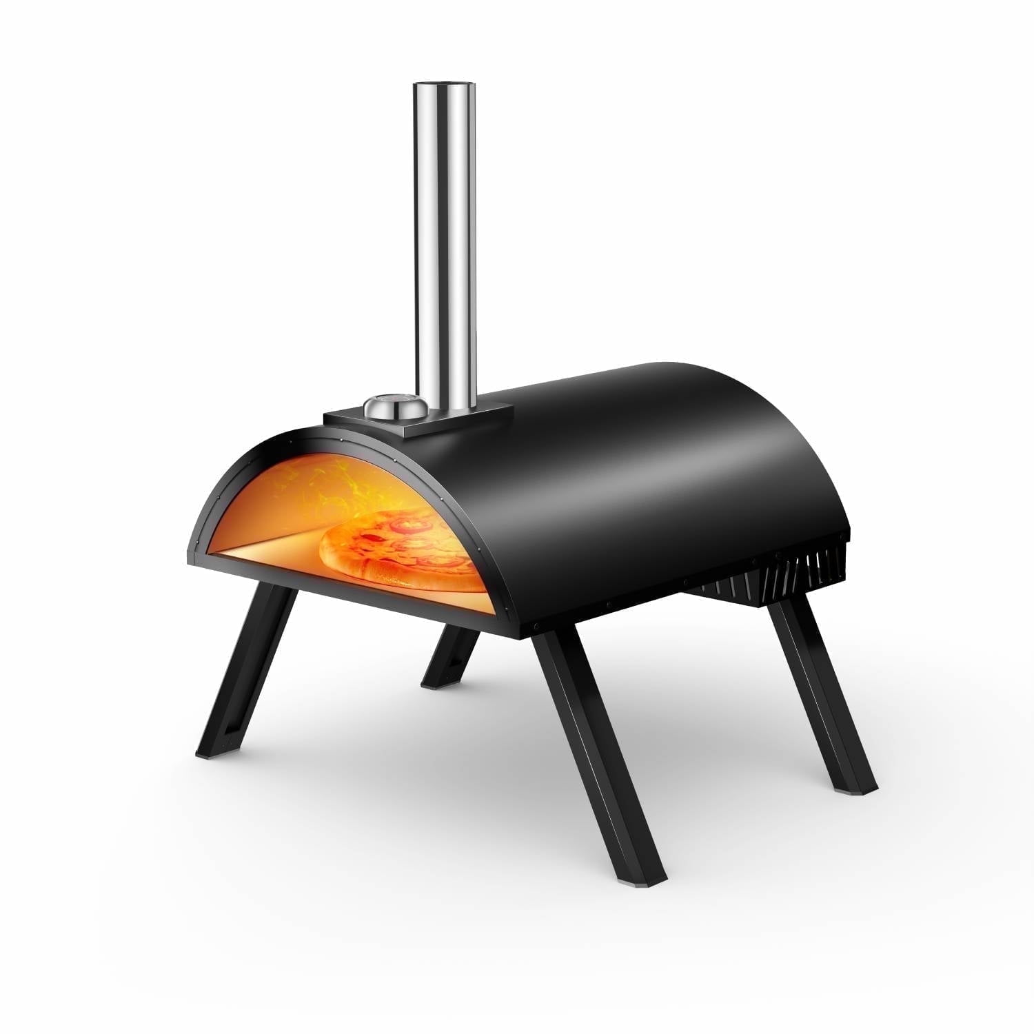 Pizza Oven 15" Outdoor Wood Fire Pizza Grill for Backyard and Outdoor by BRANDMAN GRILLS SINCE 1987