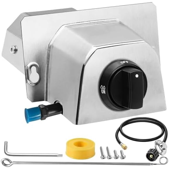 Pizza Oven Accessories, Gas Burner Rttachment for Karu 12 and Karu 12G Outdoors Pizza Oven Propane Burner,Includes 5FT Propane Hose with Gas Regulator, Pizza Oven Propane Conversion Kit.