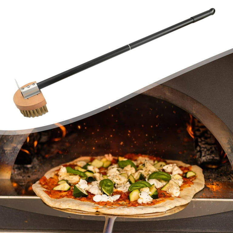 Pizza Oven Brush Oven Tool Durable with Scrapers for Home Use 1x Restaurant  BBQ Pizza Stone Brush Copper Brush Cleaning Tools B 