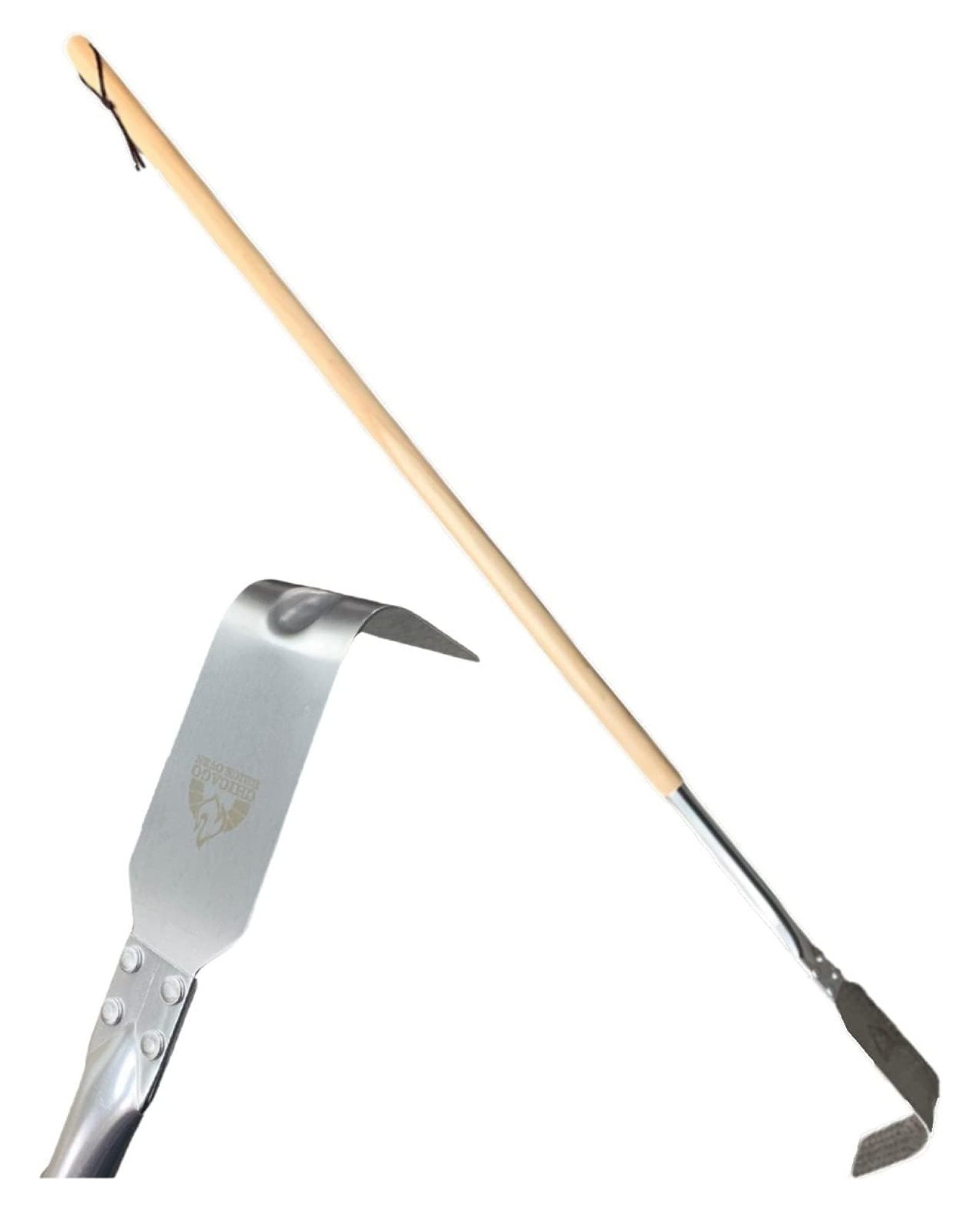 Pizza Oven Rake Hook Scraper, Stainless Charcoal Rake Pizza Oven