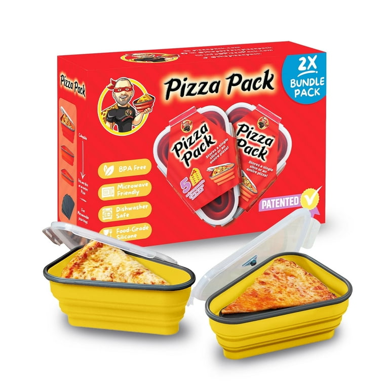 Scatola Porta Pizza In Silicone Pieghevole A 5 Strati - Riutilizzabile, Lavabile, Facile Da Trasportare, Mantiene Integra La Pizza - 5