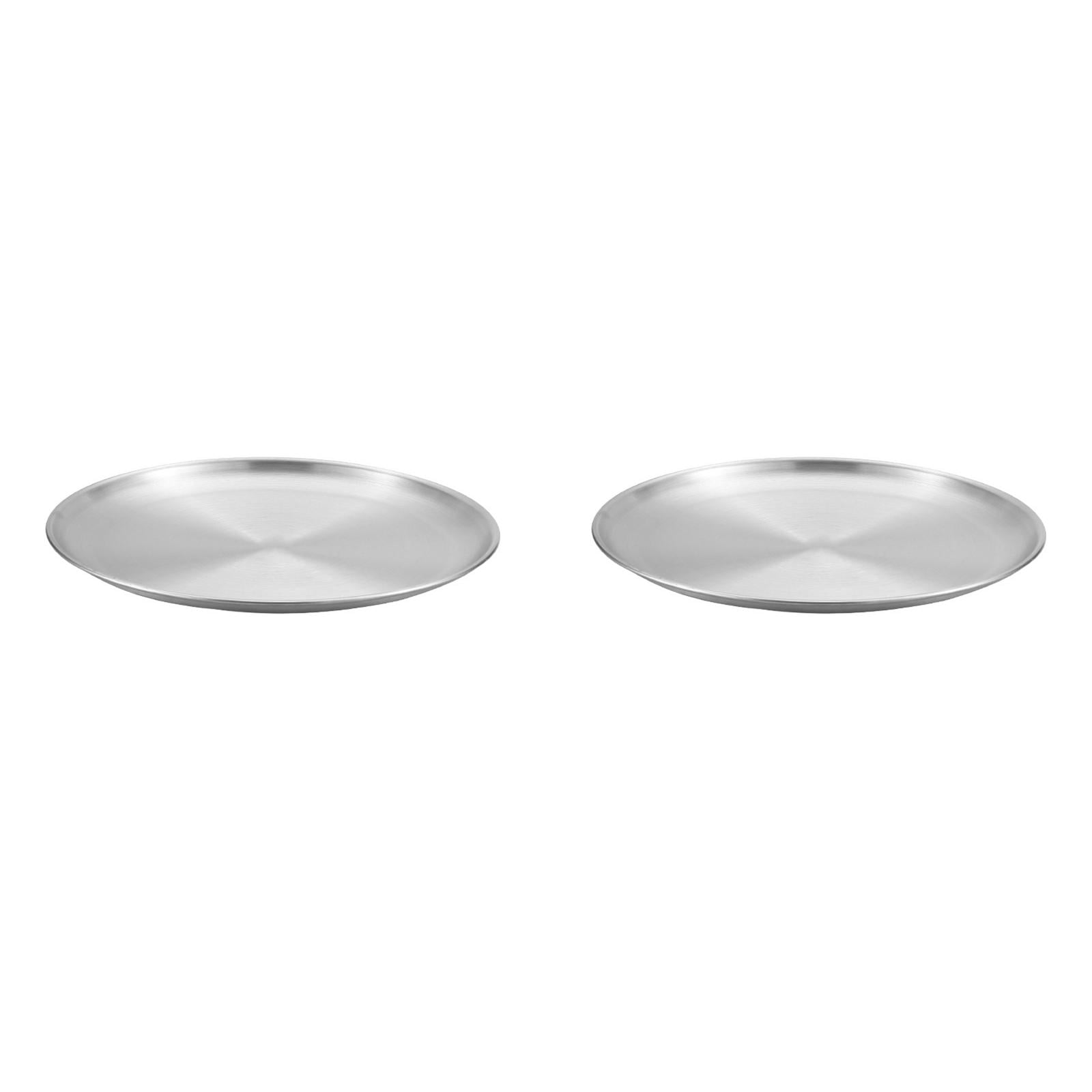 Pizza Pan Set CHEF Stainless Steel Round Baking Pizza Pans Pizza Tray
