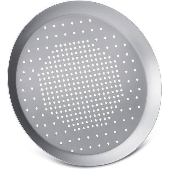 Pizza Pans with Holes, 8.5 Inch Network Pizza Pan Heavy Duty Alloy Round Pizza Tray Perforated Pizza Crisper Pan Pizza Baking Tray Bakeware for Restaurant Kitchen Air Fryer