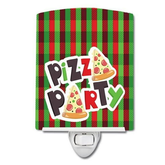 Pizza Party Ceramic Night Light