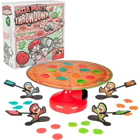 Pizza Party Throwdown Game for Kids & Family - Fast Paced Pizza Topping Throw Game - Fun for Game Night and Parties - Ages 4+
