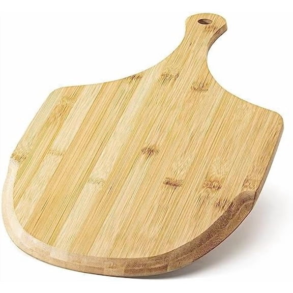Pizza Peel, Premium Bamboo Pizza Spatula Paddle Cutting Board Handle (Baking Pizza, Bread, Cutting Fruit, Vegetables, Cheese)