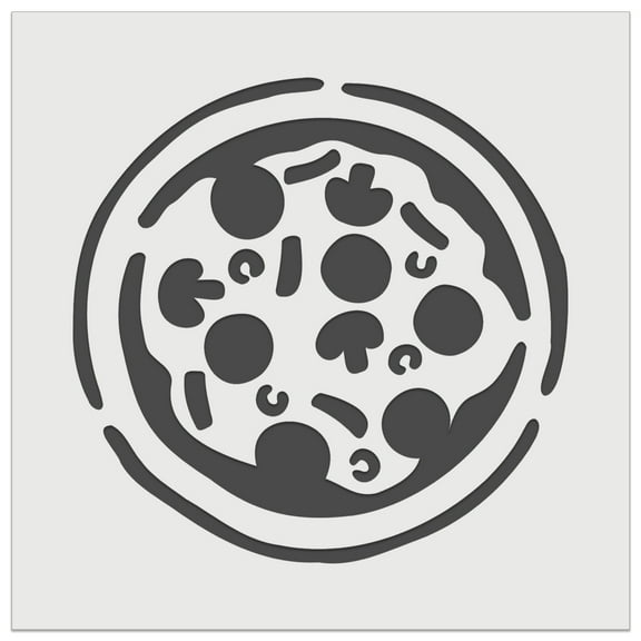 Pizza Pie Tasty DIY Cookie Wall Craft Stencil - 4.5 Inch