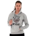 thumbnail image 1 of Pizza Piece Of Heart Valentines Day Women Plus Size Graphic Pullover Hoodie Brisco Brands 4X, 1 of 2