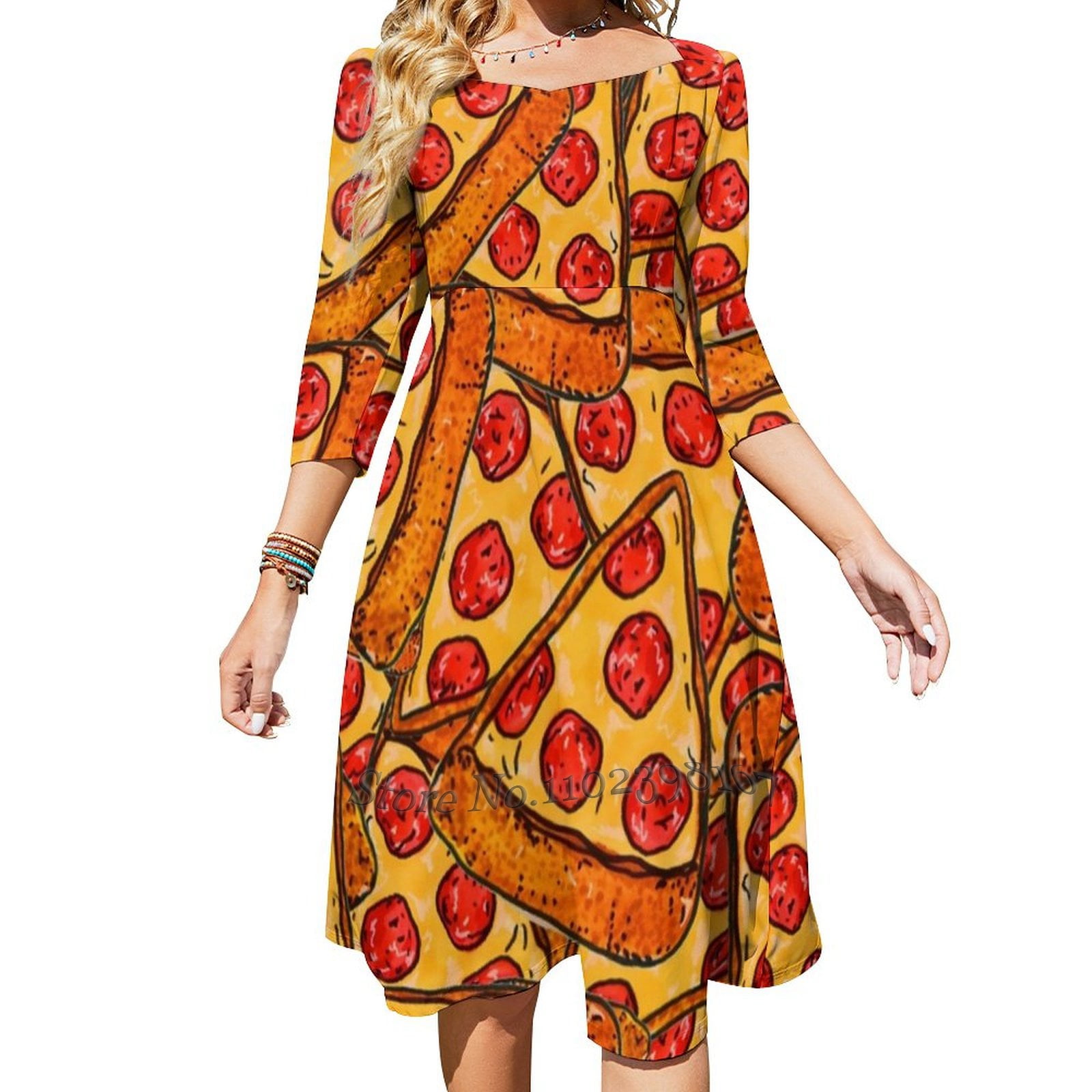 Love New York Pizzeria Swing Dress