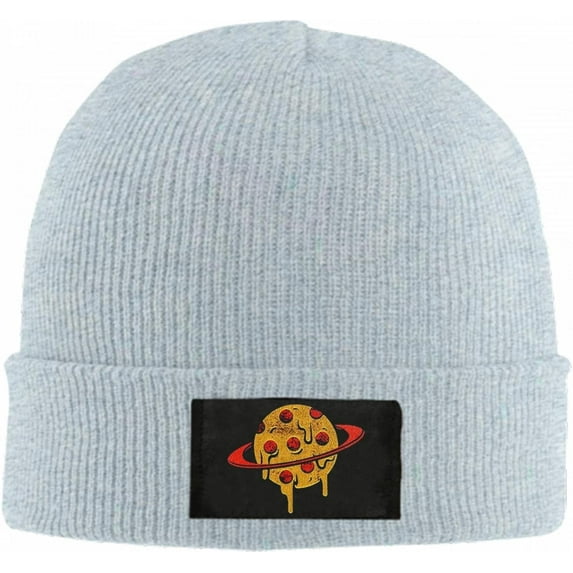 Pizza Planet Beanie Hat for Women Men Winter Hat Cuffed Winter Beanie Warm Skull Cap Plain Knit Hat Cap