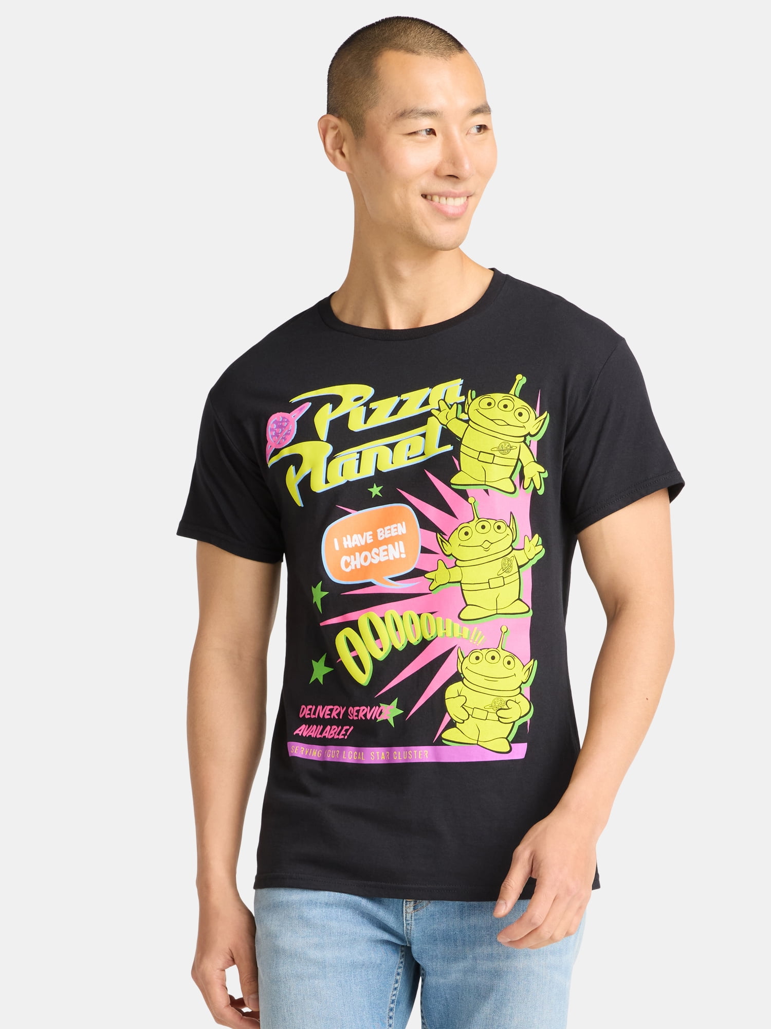 Pizza Planet Men's and Big Men's Graphic Tee, Sizes S-3XL