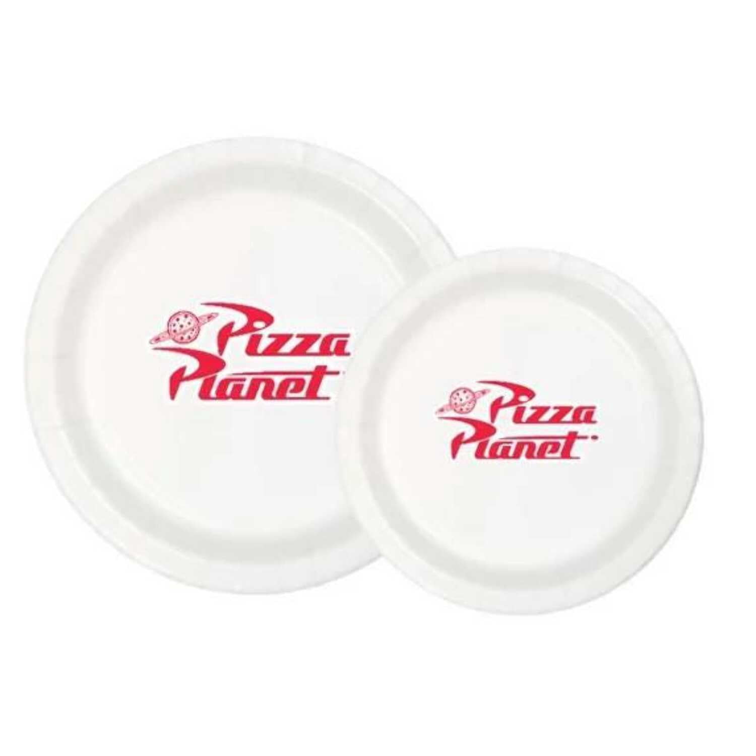 Pizza Planet Paper Plates Set of 60, 9-inch Dinner Plates and 7-inch Dessert