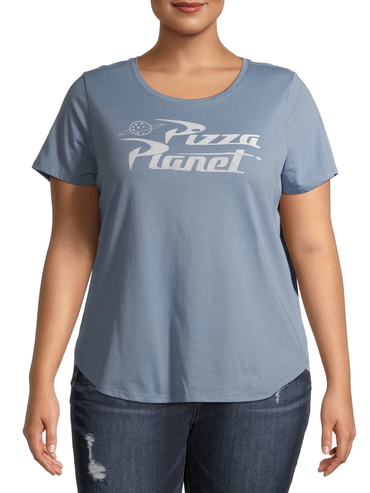 Pizza Planet Women's Plus Size Graphic Short Sleeve T-Shirt
