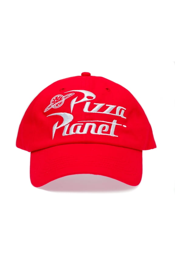 Pizza Planet embroidered Dad Hat Unstructured Cap Adult One-Size Red