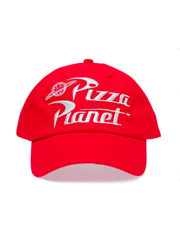 Pizza Planet embroidered Dad Hat Unstructured Cap Adult One-Size Red