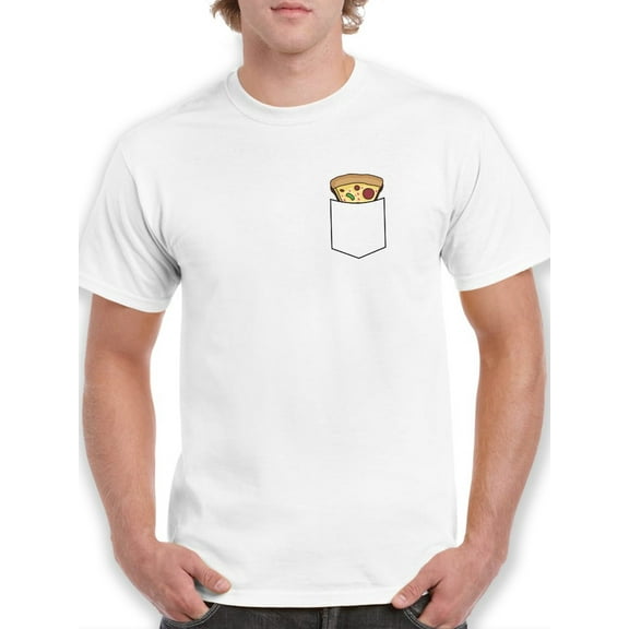 Pizza Pocket Graphic Men T-Shirt, Male x-Large