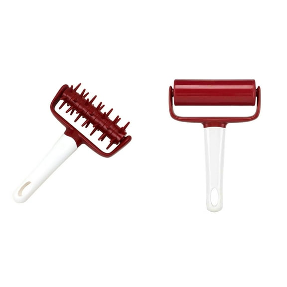 Pizza Punch, Non Stick Pizza Pie Dough Roller Pizza Hole Puncher Cake Pie Pizza Cookies Bread Dough Needle Roller Wheel Hole Punch Baking Tool