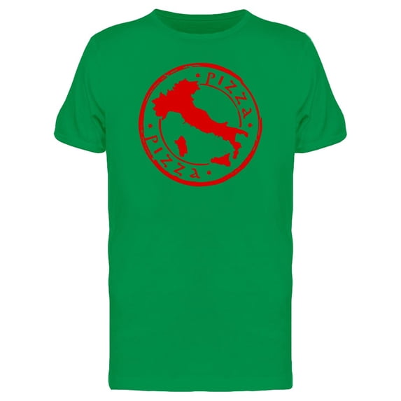 Pizza Quote And Italy Map Tee Men's -Image by Shutterstock