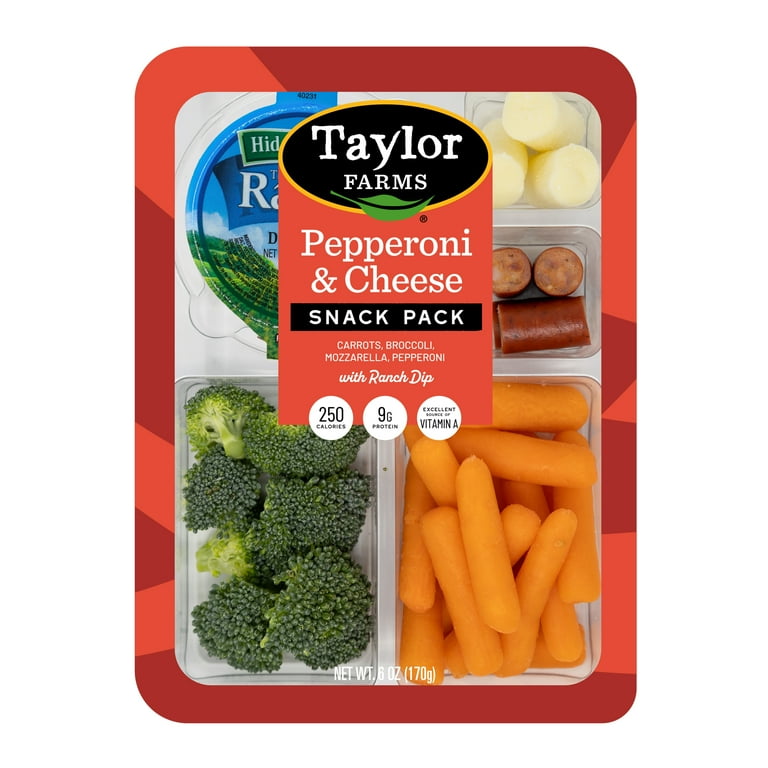 Taylor Farms Pepperoni and Cheese Snack pack, 6oz Fresh - Walmart.com