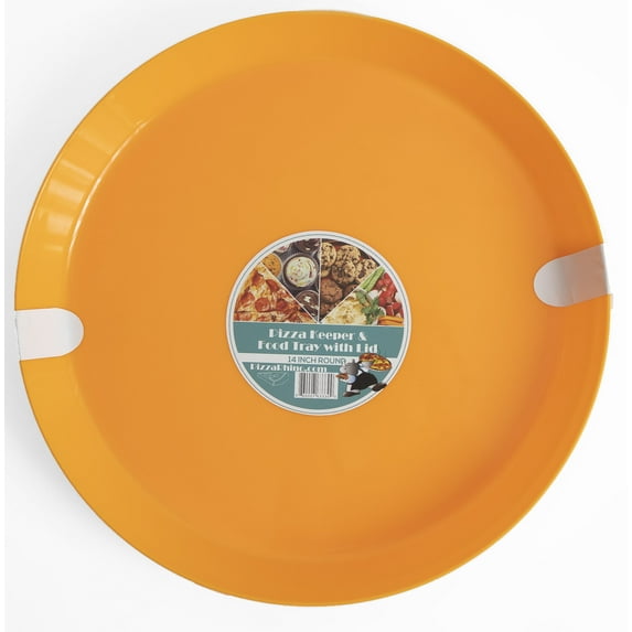 Pizza Rhino Round Pizza Keeper, Non-Stick, 14 inch (Orange)