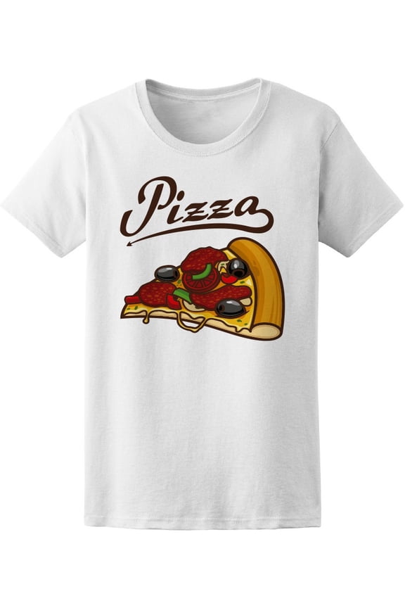 Pizza Slice Cartoon T-Shirt Men -Image by Shutterstock, Male 3X-Large