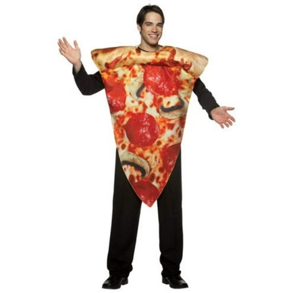 Pizza Slice Men's Halloween Fancy-Dress Costume for Adult, One Size
