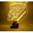 thumbnail image 1 of Pizza Slice Pie Crust Night Light Up Lamp LED Free Engraved Custom Name Personalized Desk Table Lamp, With Remote, 16 Color Options, Dimmer, It's WOW, Great Gift, 1 of 10
