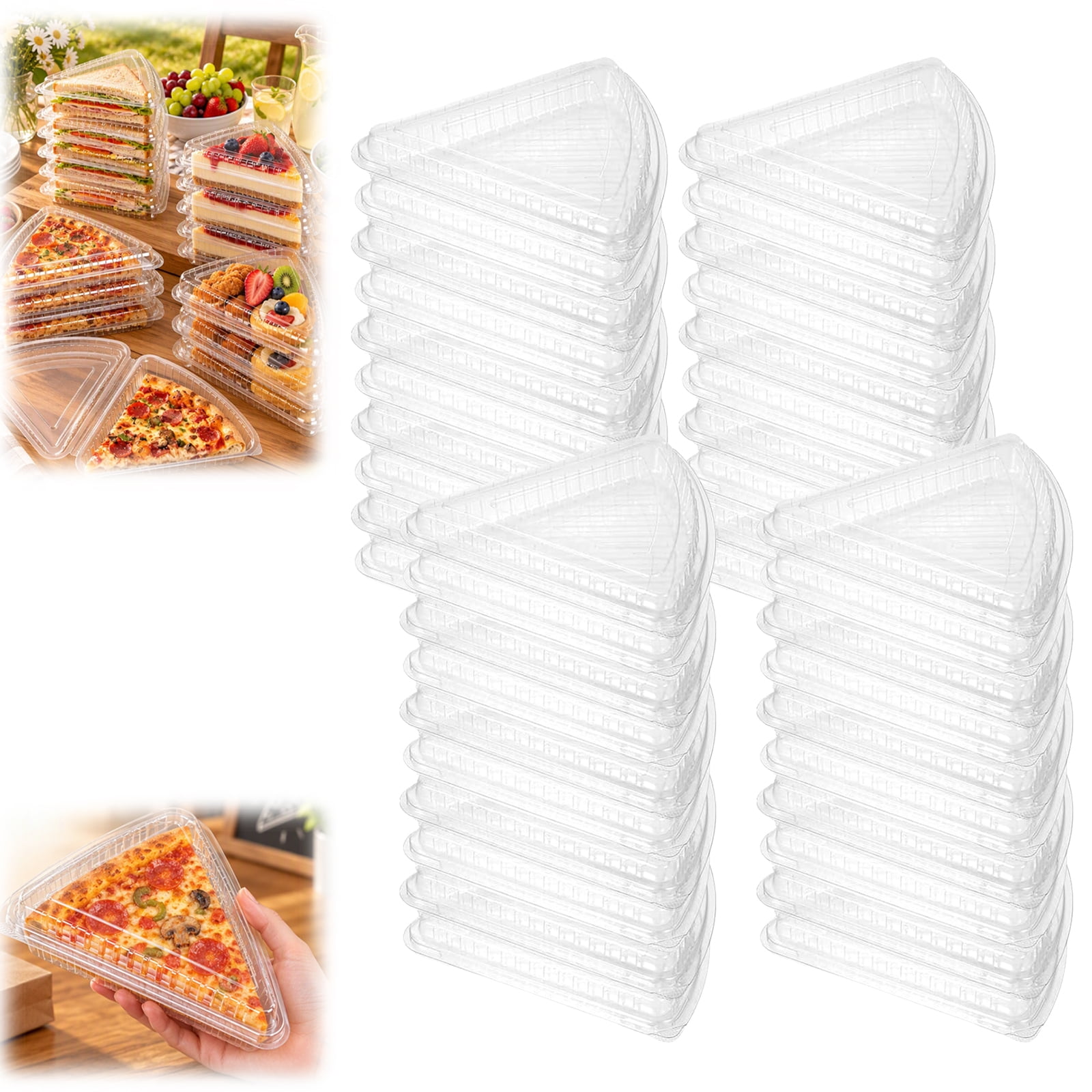Pizza Slice Storage Container, Plastic Pizza Slice Containers ...