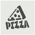 thumbnail image 1 of Pizza Slice with Text DIY Cookie Wall Craft Stencil - 5.5 Inch, 1 of 5