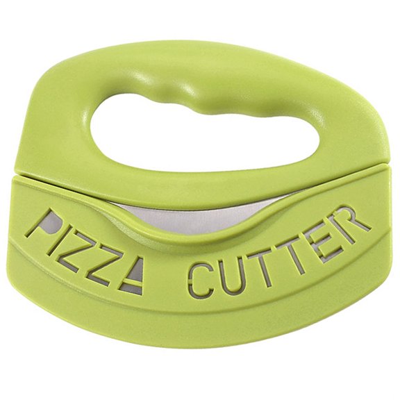 Pizza Slicer, Stainless Steel Dough Bench Scraper with Sharp Cutter and Cover