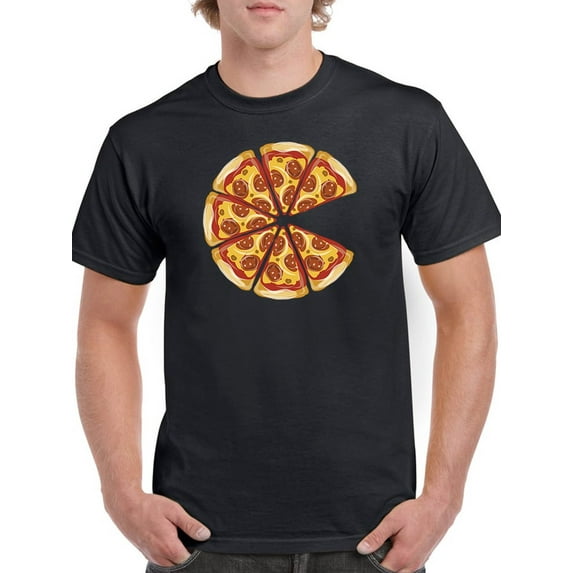 Pizza Slices T-Shirt Men -GoatDeals Designs, Male x-Large