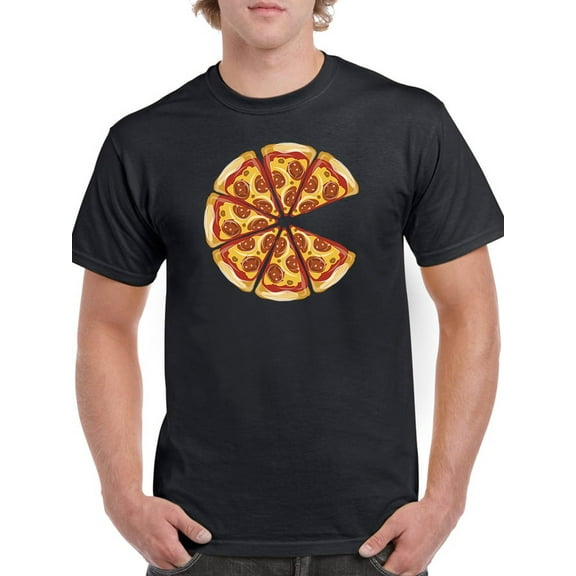 Pizza Slices T-Shirt Men -GoatDeals Designs, Male x-Large