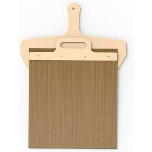 Pizza Smart Slide Magic Pizza Pizza Slide, Pizza Paddle with Handle - Sliding Pizza Shovel Slide, Detachable for Easy Pizza Transfer, Brown