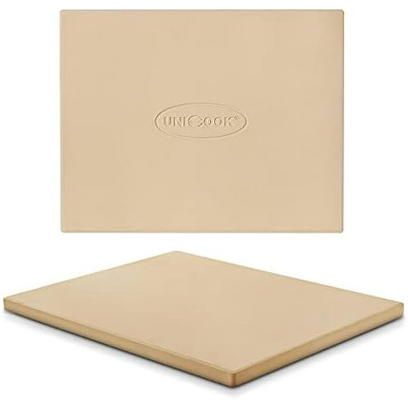 Pizza Stone, Heavy Duty Cordierite Pizza Pan for Oven and Grill, Thermal Shock Resistant Baking Stone for Bread, 15 X 12 Inch Rectangular, 6.8 lbs